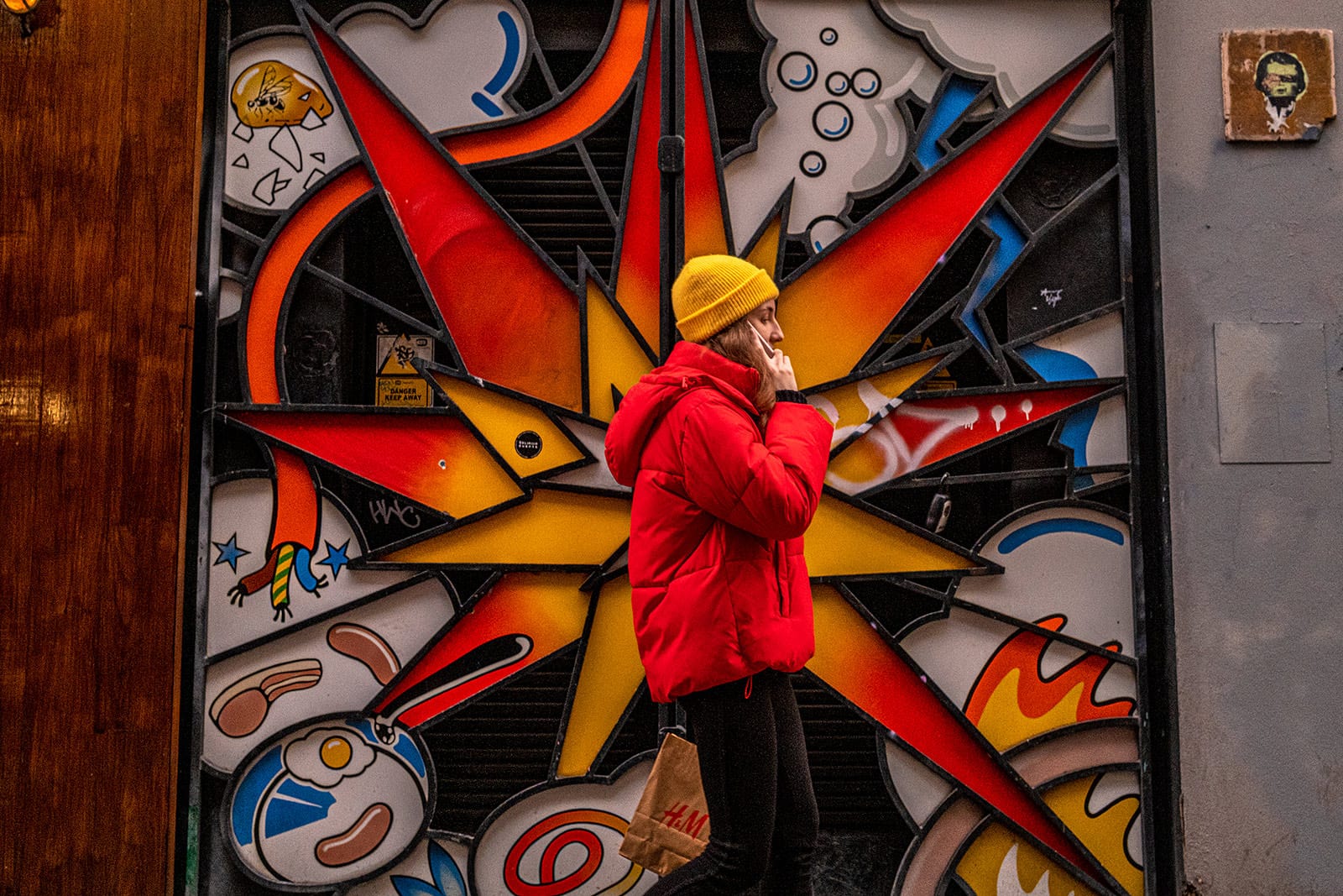 Colour splash graffiti in Dublin