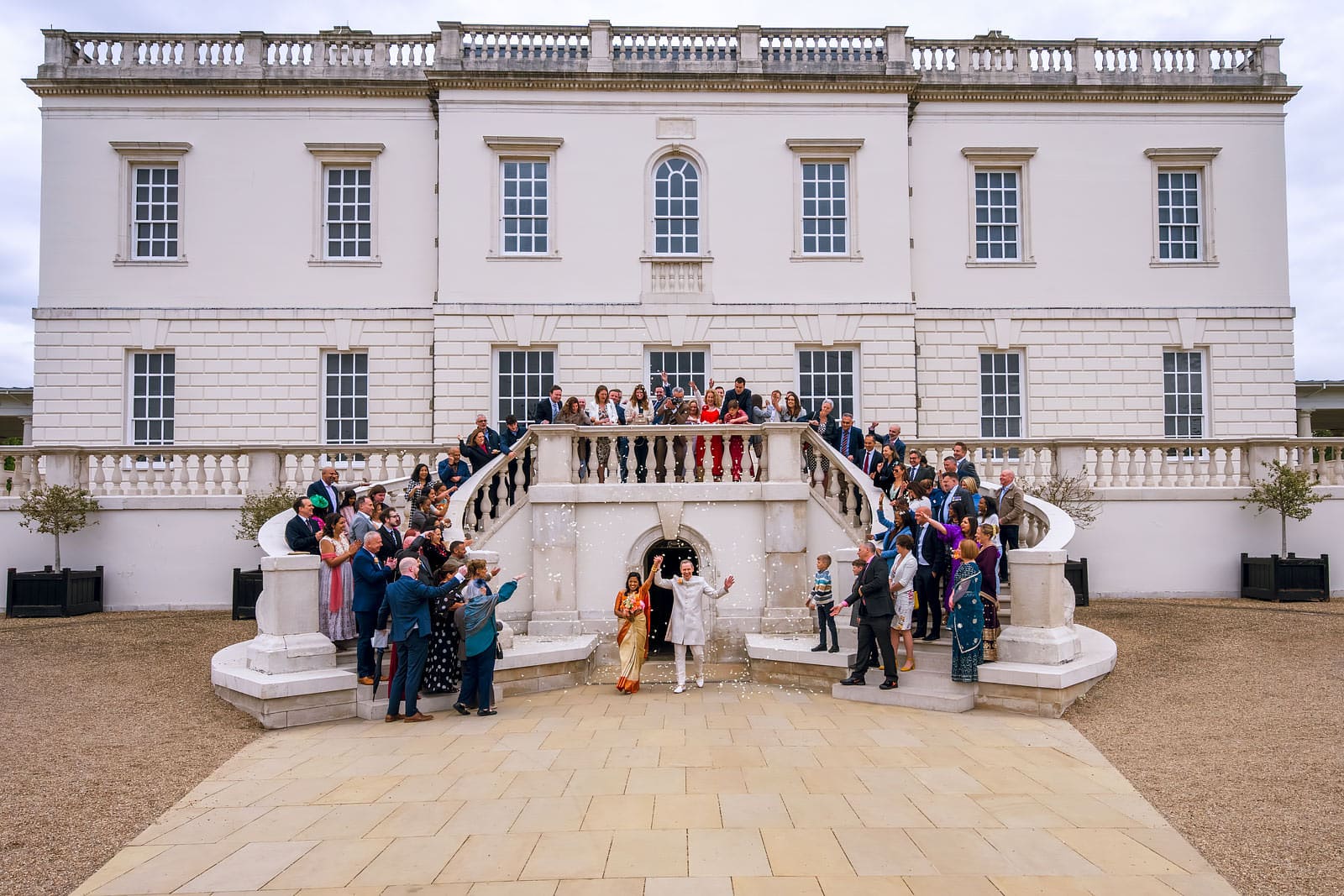 Queens House Greenwich wedding Confetti
